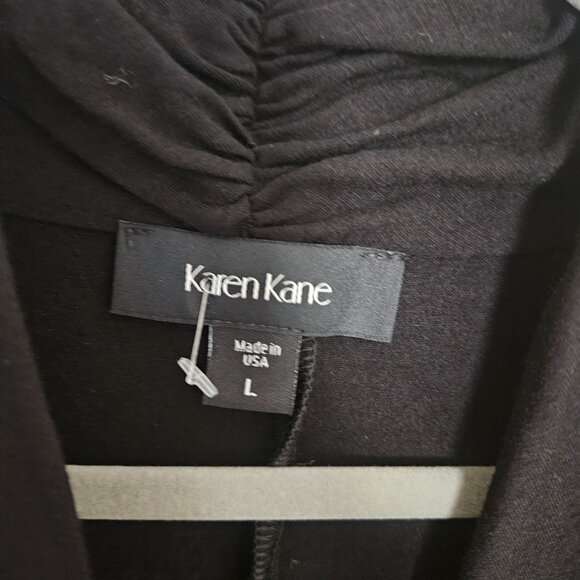 Karen Kane Cascade Wrap dresses black sizes L for woman's New - Picture 7 of 7